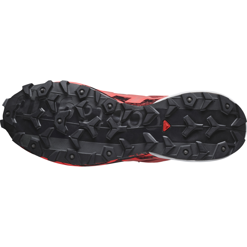 Salomon Spikecross 6 GTX Unisex Trail/Fell Running Shoe in Cow Hide/Black/Fiery Coral-1